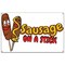 Signmission Sausage On A Stick Banner Concession Stand Food Truck Single Sided B-96 Sausage On A Stick19 - alternate 1